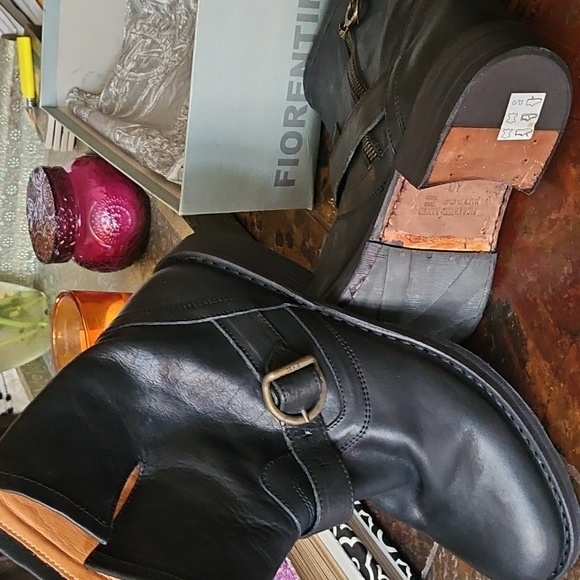 Fiorentini+Baker Eternity Black Leather Ankle Boots with Buckle - Picture 4 of 5